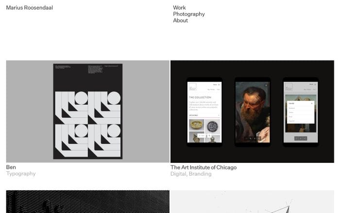 Marius Roosendaal website preview