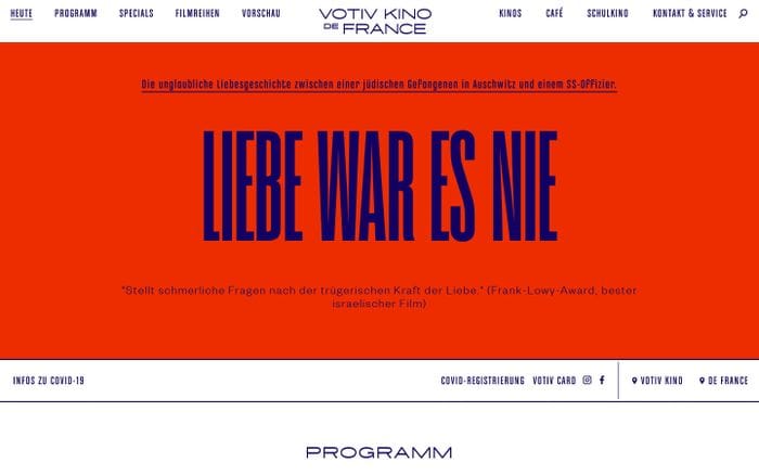 Votiv Kino de france website preview