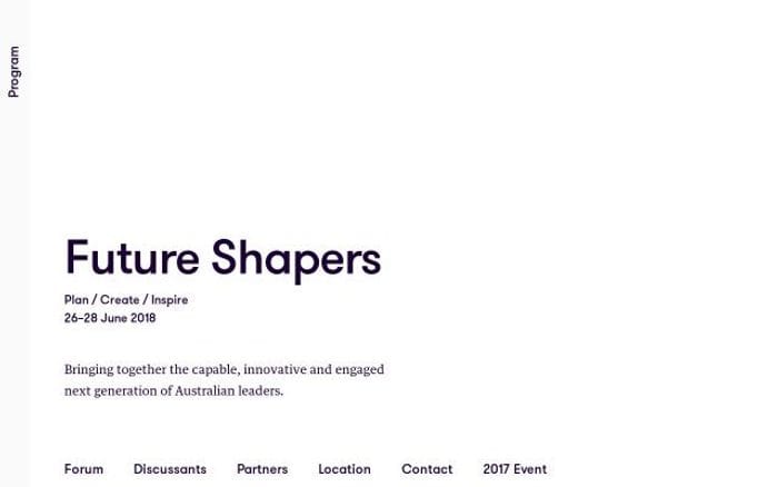 Futureshapers website preview
