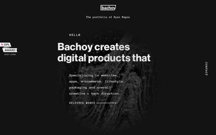 Bachoy website preview