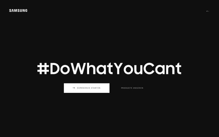 #DoWhatYouCant - Marcel Hirscher x Samsung Österreich website preview