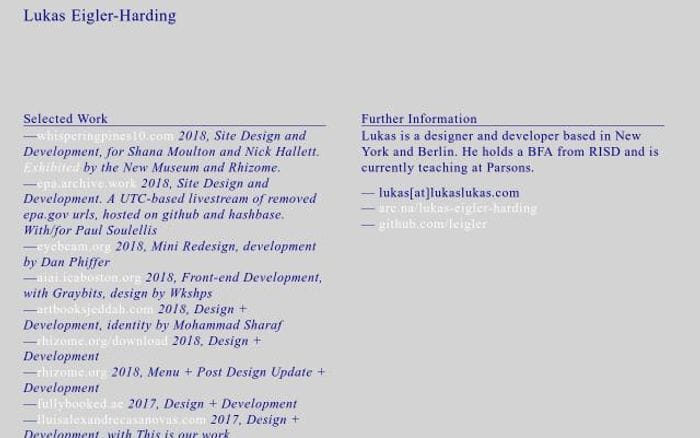 Lukas website preview