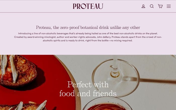 Proteau website preview