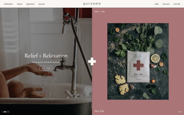Pursoma website preview