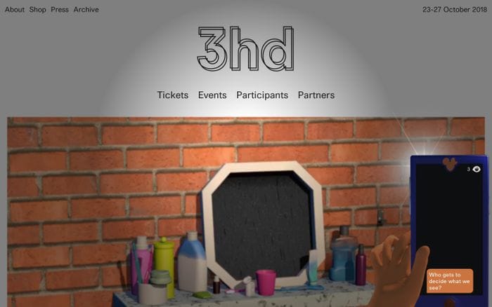 3hd Festival website preview