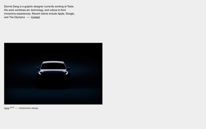 Dennis Dang website preview