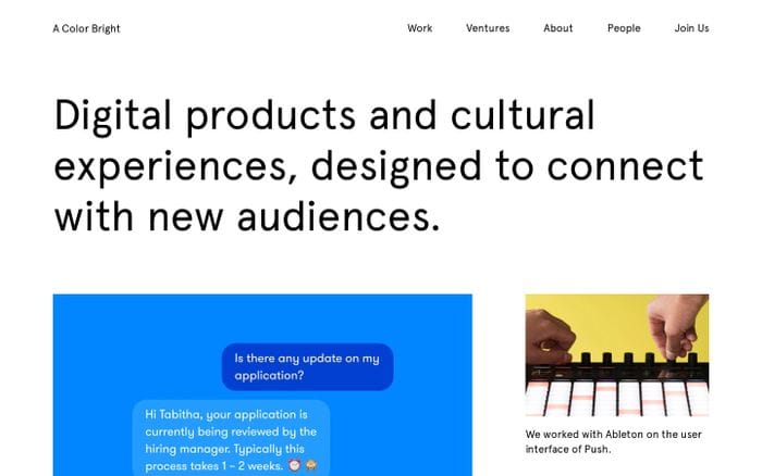 Design, development and strategy. Based in Berlin. — A Color Bright website preview