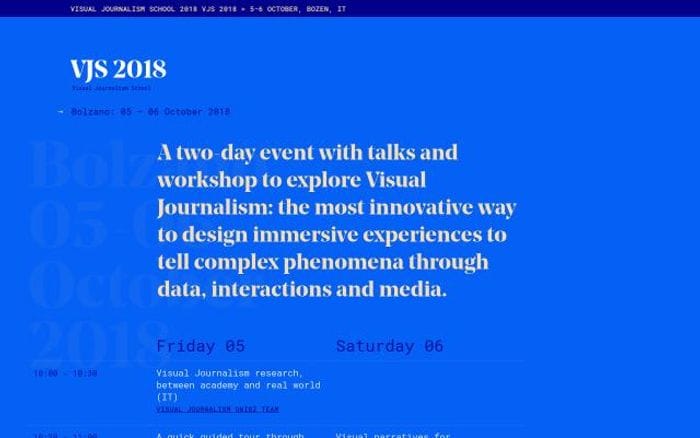 Visualjournalism website preview