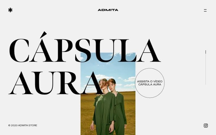 Admita - Cápsula Aura website preview