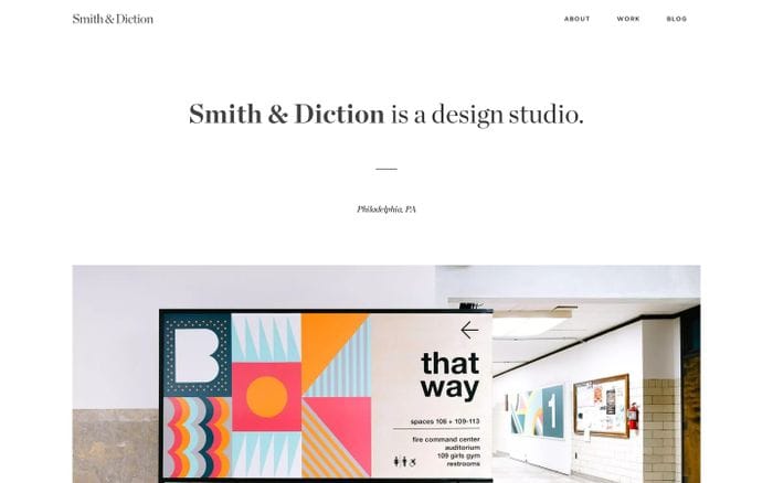 Smith & Diction website preview