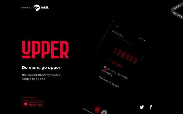 Uppertodo website preview