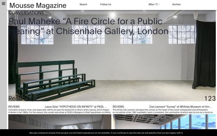 Moussemagazine website preview