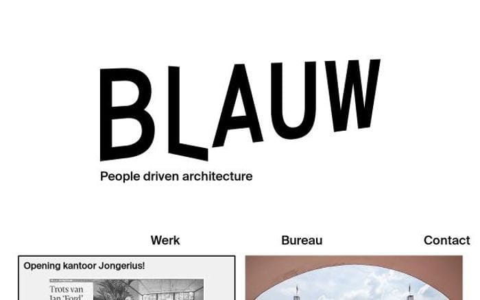 Blauw-architecten website preview