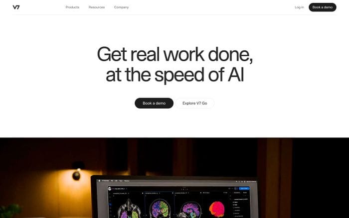 V7 Labs website preview
