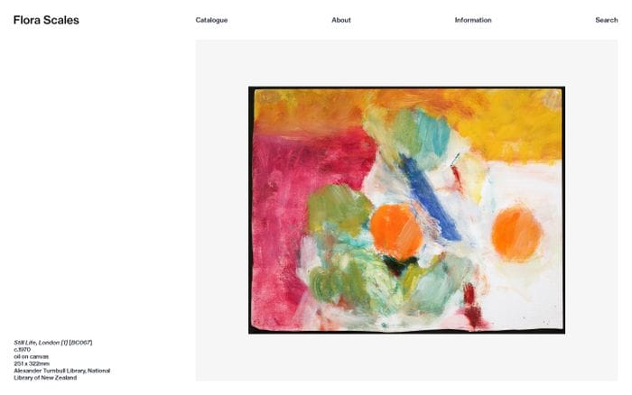 Flora Scales website preview