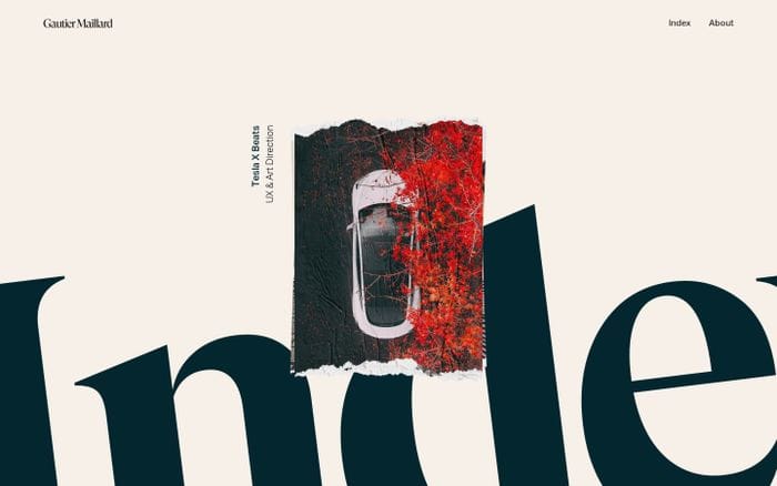 Gautier Maillard website preview