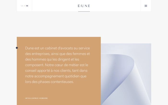 Dune website preview