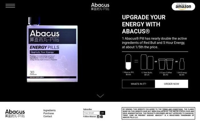 Abacuspills website preview