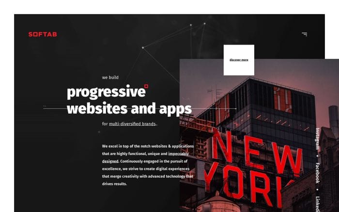 Softab | Living websites for brands dying to grow. website preview
