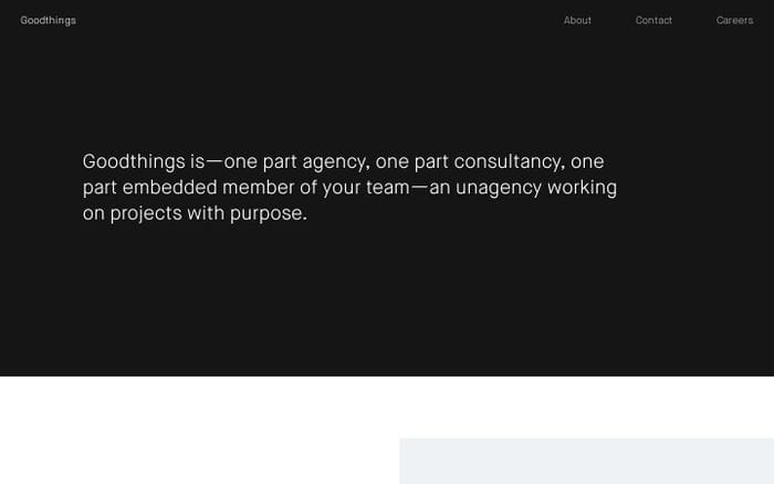 Goodthings website preview