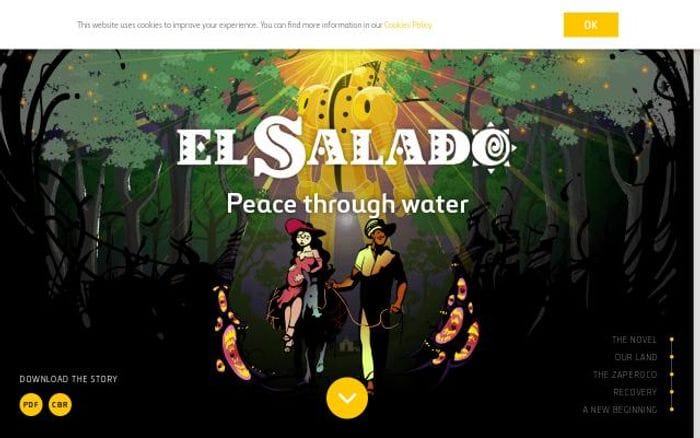 Aguaparalapaz website preview