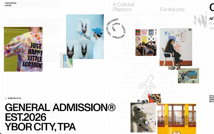 General Admission website preview