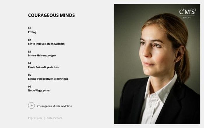 Courageousminds website preview