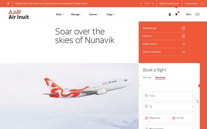 Air Inuit website preview