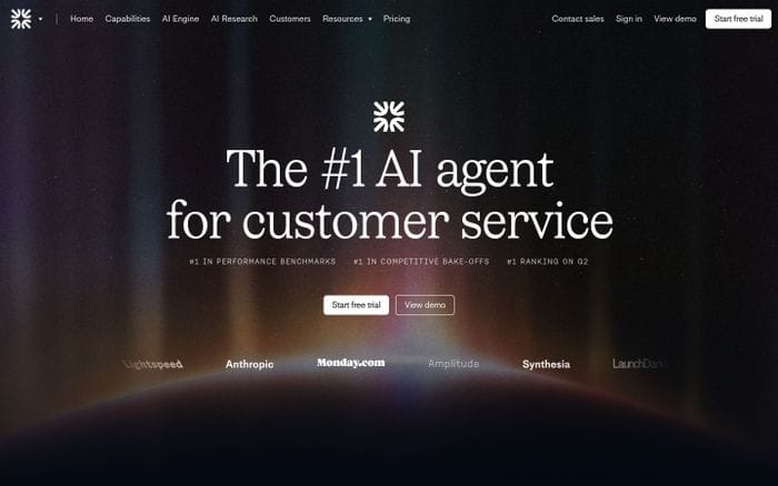 Fin website preview