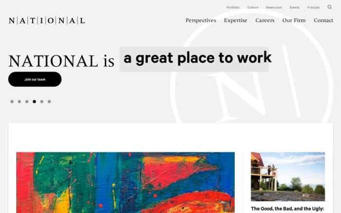 National website preview