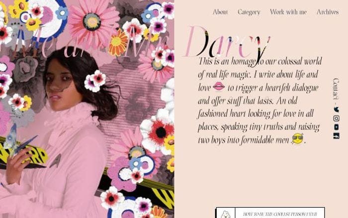 Meandmrdarcy website preview