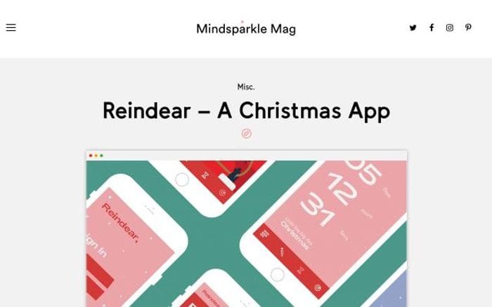 Mindsparklemag website preview