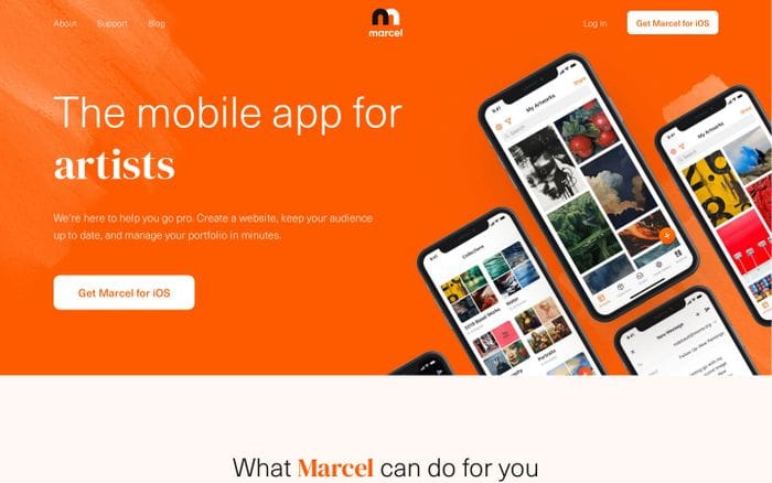 Marcel website preview