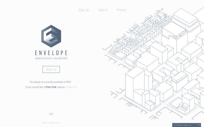 Envelope website preview
