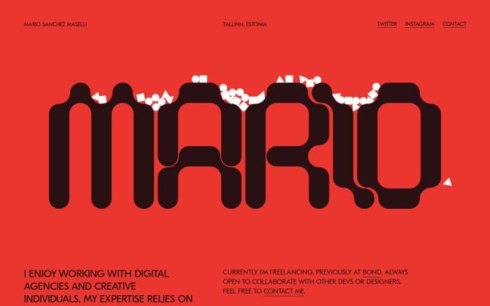 Marios Maselli website preview