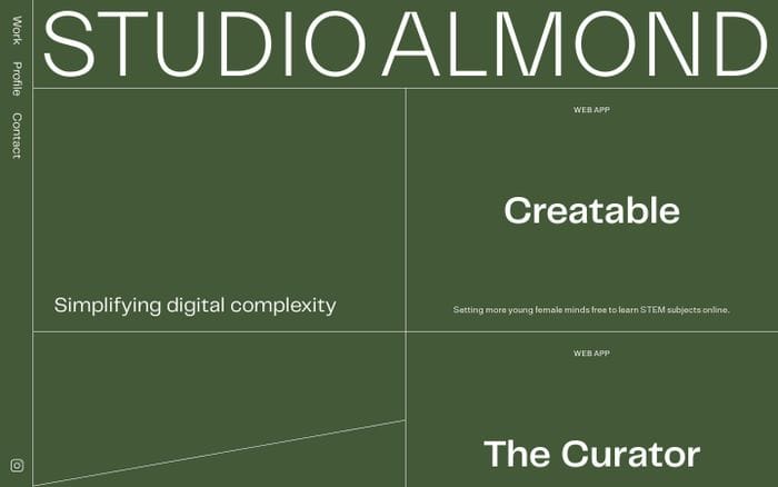 Studio Almond website preview