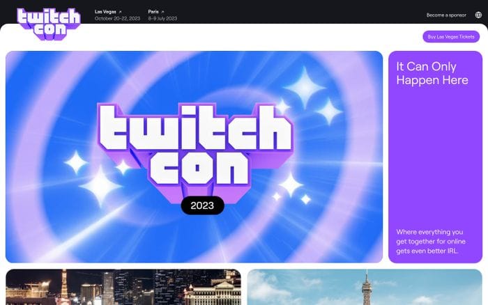 TwitchCon website preview