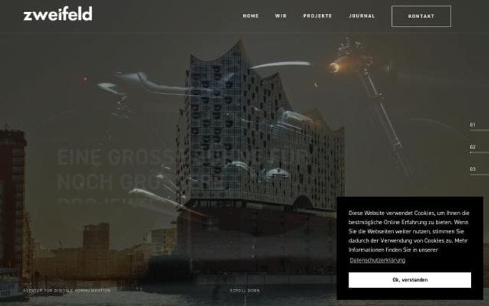 Zweifeld website preview