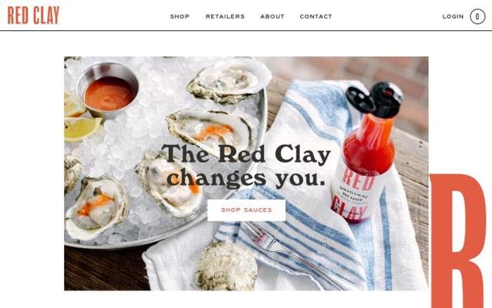 Redclayhotsauce website preview