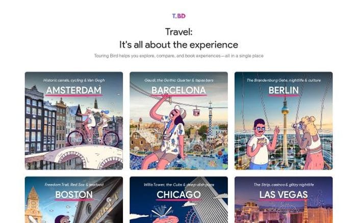 Touringbird website preview