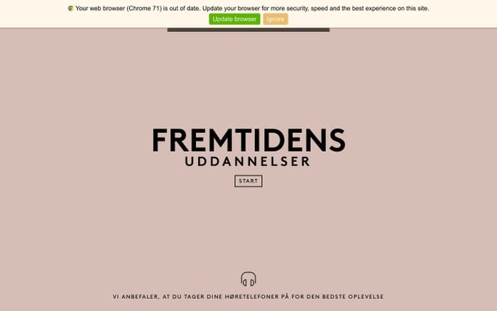 SDU - Fremtidens Uddannelser website preview