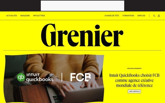 Grenier aux nouvelles website preview