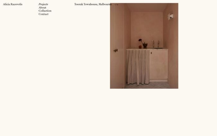 Alicia Racovolis website preview