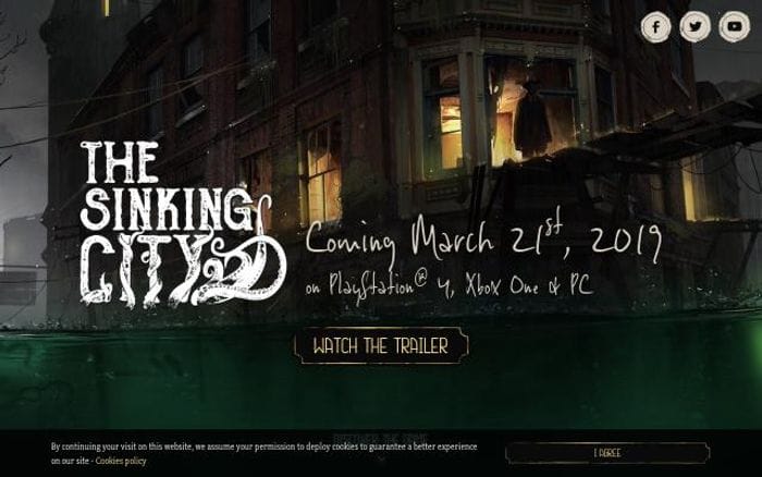 Thesinkingcity website preview