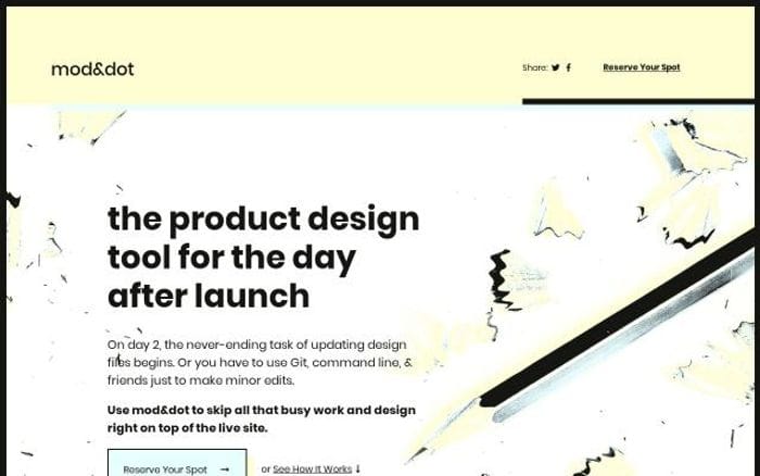 Mod-dot website preview