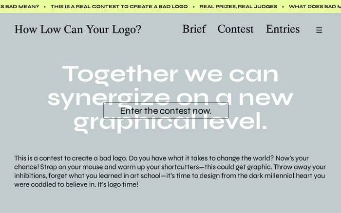 How Low Can Your Logo website preview