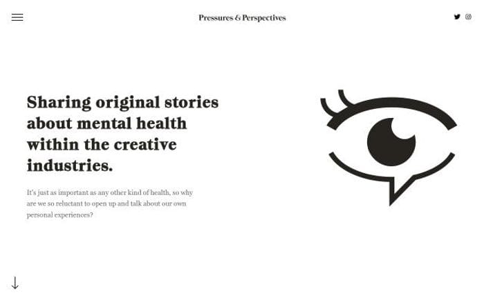 Pressuresandperspectives website preview