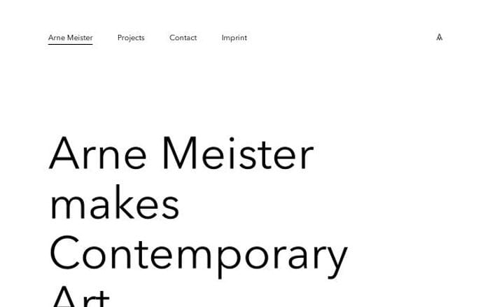 Arnemeister website preview