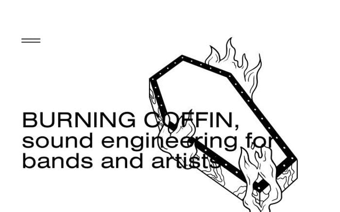 Burningcoffin website preview