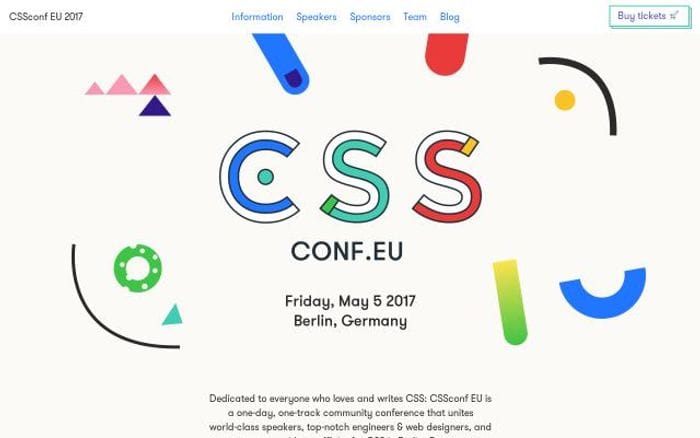 Cssconf website preview